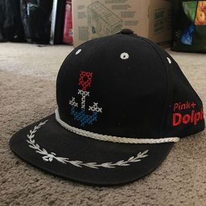 Pink Dolphin Sailor Red White and Blue Hat